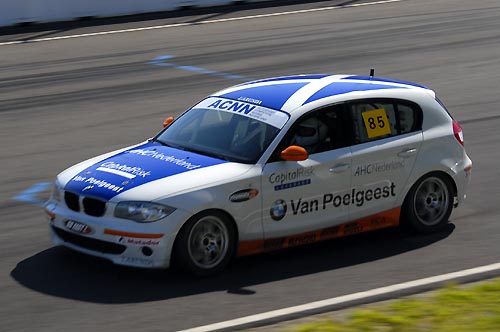 Jeroen Bleekemolen en Ronald van der Laar in BMW 120D Cup